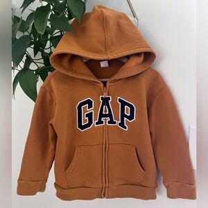GAP Toddler Golden Tan Zip Up Hoodie- Size 4T